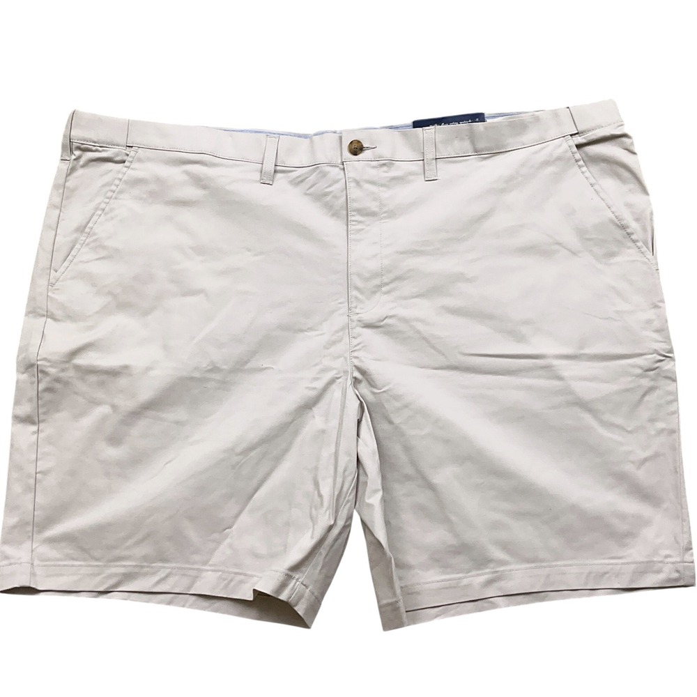 Croft & Barrow Shorts Men 52W 9L‎ Khaki Classic Fit Casual Active Drawstring